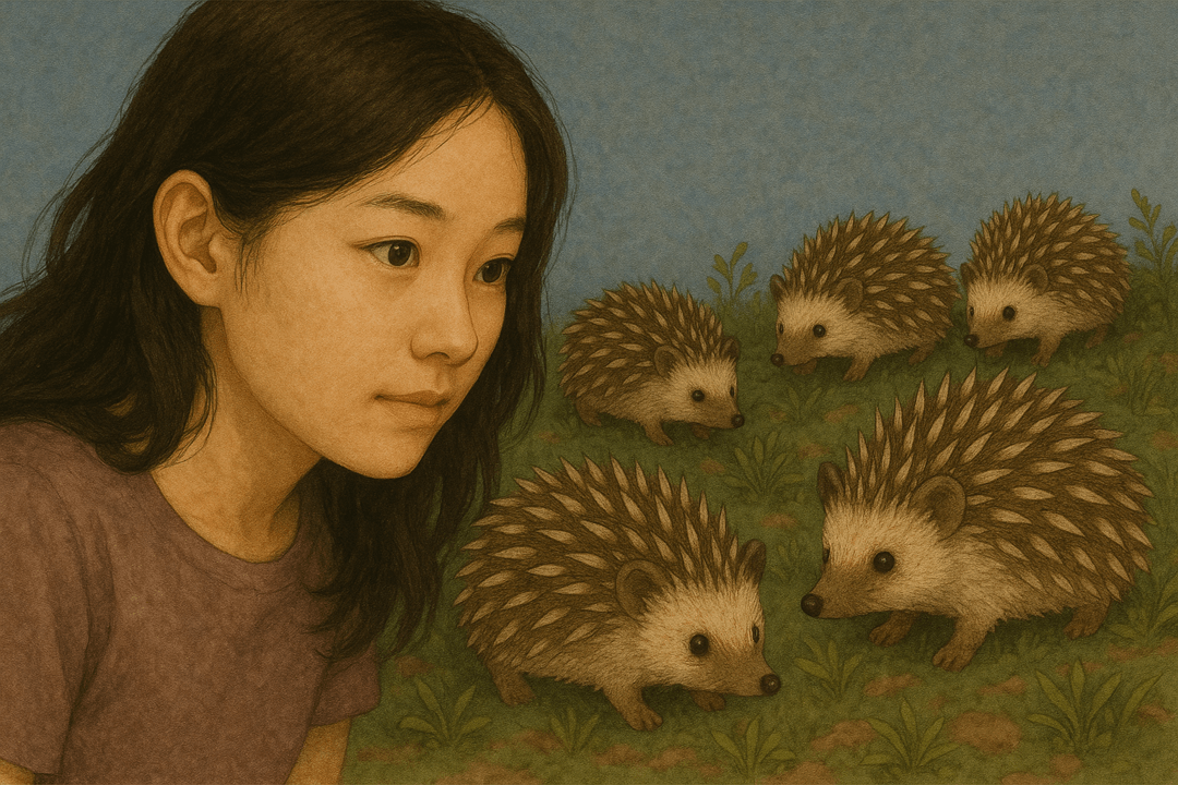 고슴도치 무리가 함께 있는 상징적인 꿈 장면