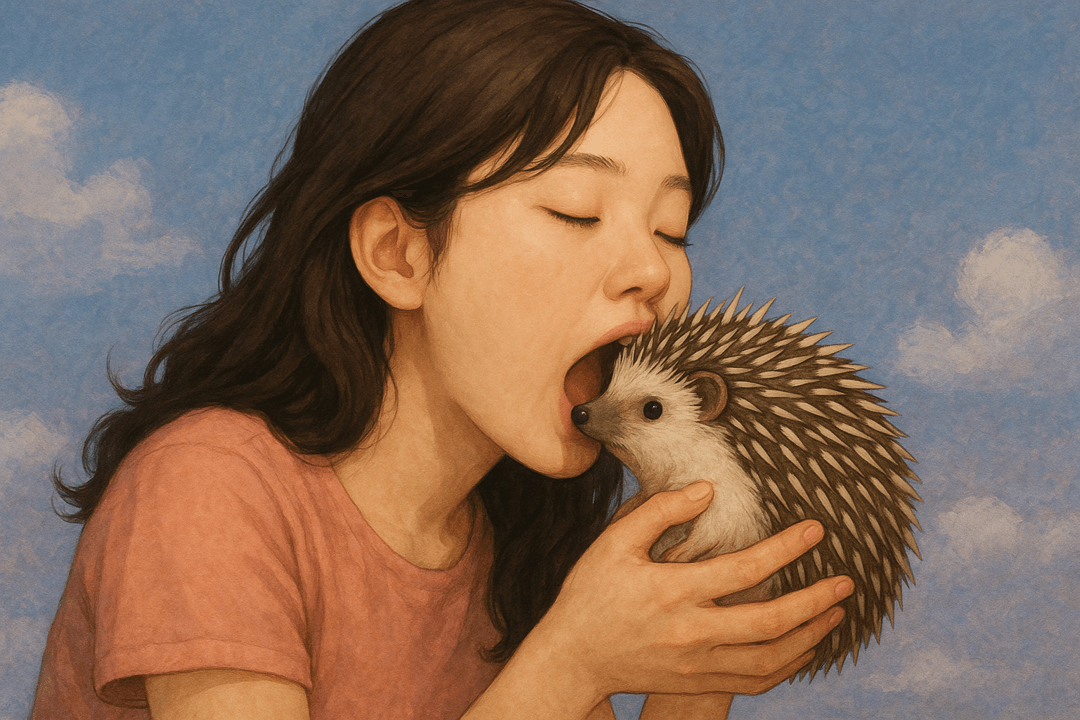 고슴도치를 먹는 상징적인 꿈의 장면