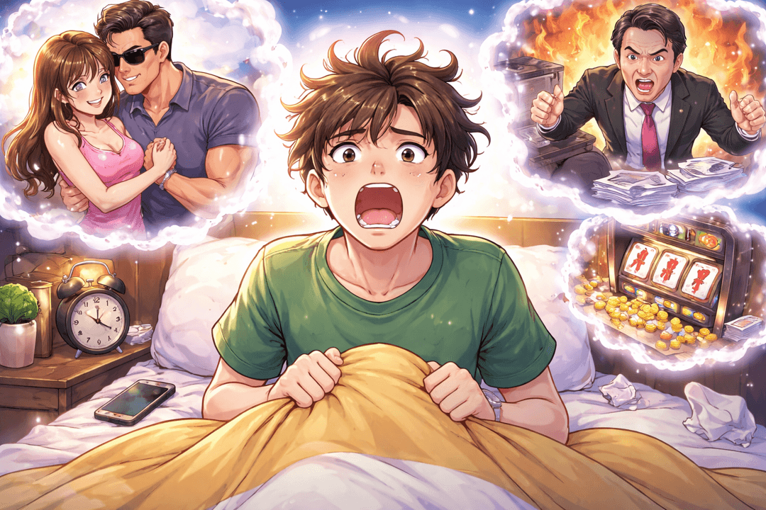 부당한 상황에서 억울함을 느끼는 인물의 심리를 상징적으로 표현한 이미지