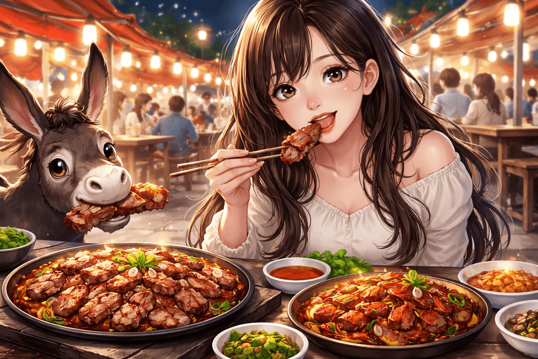 음식을 통해 에너지를 얻는 상징적 장면